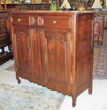 French Antique Oak Tall Sideboard Cabinet | Dining Room ...