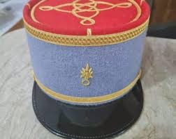 WW2 French Military Kepi, France Army Embroidery Cap ...
