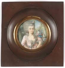 Attr. to Augustin Dubourg (1758-1800) "Portrait of a young lady" miniature (m) | eBay Australia