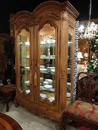 Ornate Lighted Cabinet By Lam Lee, Glass Shelves,