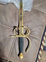 30 DECORATIVE SPANISH TOLEDO SWORD, WITH ENGRAVED BLADE & WIREWORK GRIP Vintage | eBay