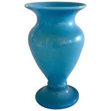 19th Century French Blue Opaline Glass Vase. For Sale at ...