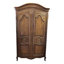 Vintage French Provincial Carved Armoire by j.h. Biggar – 1960s, Los Angeles Maker | Chairish