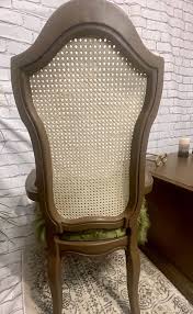 FOR SALE “grateful” Wood and Rattan With Deep Green ...