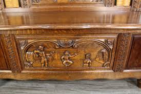 French Antique Brittany Carved Oak Bench w/ Storage | Hall Seat Trunk Chest | eBay