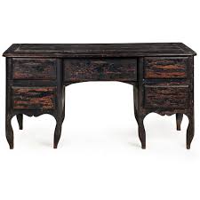 18th Century French Provincial Black Painted “mazarin” Pedestal Desk - Etsy