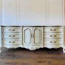 AVAILABLE! Free Shipping! Aged Ivory Painted Boudoir Vintage 9 Drawer Dresser Glam Shabby Chic French Provincial Farmhouse Thomasville - Etsy
