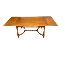 Heywood-Wakefield Vintage Birch Wood 84" Dining Table With Four Chairs - Mid 20th Century | Chairish