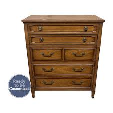 38" Unfinished 5 Drawer Drexel Vintage Tallboy #08409 – MegMade Store