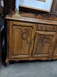 LOUIS XV OAK STYLE OAK SIDEBOARD — Lots of Furniture