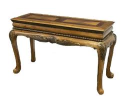 Vintage French Console Sofa Table in Antique Brown Cherry ...