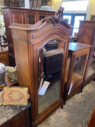 French Antique Mahogany One Mirror Door Armoire C. 1920s ...