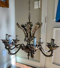 Vintage 8 arm Spanish Brass Chandelier | eBay