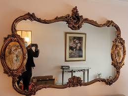 Antique (1797) French Rococo, Baroque Mirroir With ...