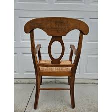 Pottery Barn Rush Seat Dining Chairs - Set of Four | Chairish