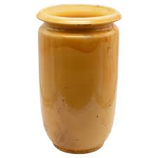 Large Kähler Floor Vase with Yellow Glaze For Sale at 1stDibs