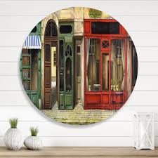 Designart - Red Facade of Charming Shop In Paris II - French ...