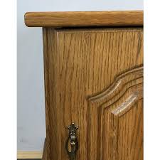 French Bedside Table in Wood | Chairish