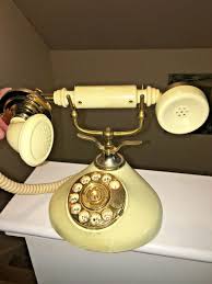 Vintage French Decorator Cradle Phone, Corded Comes Complete Works | eBay