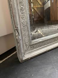 Large antique mirror with foxing / foxed | eBay UK