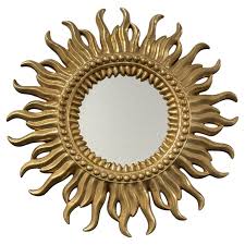 Stunning German Starburst Sunburst Gilded Mirror, circa ...