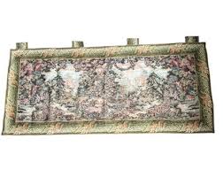 Vintage French Large Wall Hanging Fabric Lined Tapestry ...