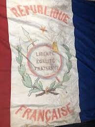 Original Large French Military Flag Dated 1889 Double Sided ...