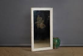 1920's French Rectangular Mirror with Original Glass and White Painted – Michael Trapp