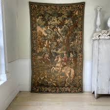 Amazing Antique French Jacquard Weave Tapestry Wall ...