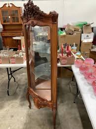 Sold at Auction: Ornate Corner Display Cabinet