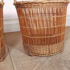 French Wicker Baskets, 1920s, Set of 2 for sale at Pamono