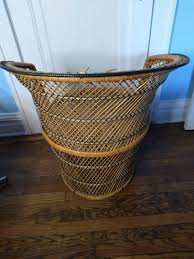Wicker Rattan Peacock Small Chair Boho 30" and 1 similar items