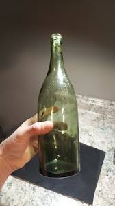 VINTAGE beautiful Olive Green Wine Bottle.. amazing!!lots of ...