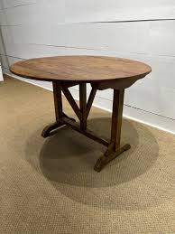 Sold at Auction: French Wine Tasting Table 28"H, 40"L, 39"W