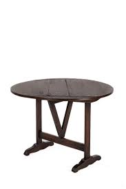 Antique French Pitch Pine warm brown round occasional Vigneron table at 1stDibs