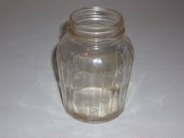 Vintage 4" {French's?} MUSTARD JAR No Lid Paneled Sides ...