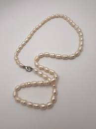 1960' s Natural Pearl Necklace 19” vintage estate bridal ...