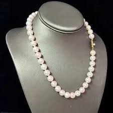 Mikimoto | Jewelry | Mikimoto Akoya Pearl Necklace 8 18k Gold 1 Mm Certified 106000 M106000 | Poshmark