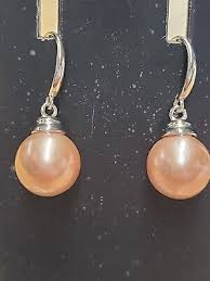 JTV Genusis™ Natural Color Cultured Rhodium Over Sterling Silver Earrings | eBay