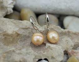Art Deco Sterling 925 Silver Beige Color Earrings Pierced Stud Mother of Pearls Natural Pearls Lovely Jewelry Vintage *619 - Etsy