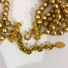 Carolee | Jewelry | Carolee Satin Gold Faux Pearl Multi ...