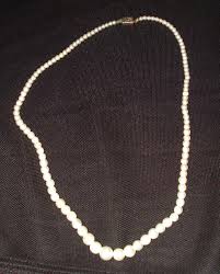 Japan White Faux Pearl Varying Sizes Jewelry Beaded Strand ...