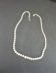 Necklace Vintage Faux Pearl Necklace - Etsy