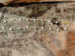 Illusion Necklace-white Freshwater 6 Mm Pearl Necklace-clear ...