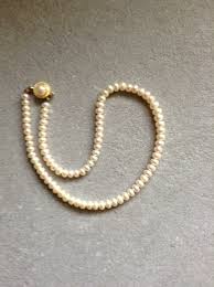 Vintage Cultured Pearl Necklace 15" | eBay