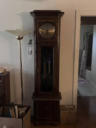 GUSTAV BECKER 2 WEIGHT GRANDFATHER CLOCK Art Deco Style Works Pickup Only | eBay
