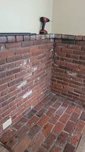 What to put above the brick for a TV mount?