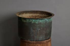 19th Century Large French Copper Pot with a Drainage Hole in ...
