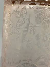 1920's Fostoria PARADISE ORCHID BROCADE 8" Etched Light Purple Bird Flower Vase | eBay