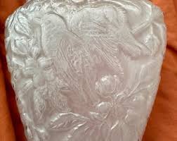 Consolidated Glass Catalonian Vase Sweet Peas 4" Red - Etsy